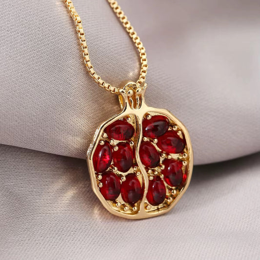 Eternal Bloom Pomegranate Pendant Necklace