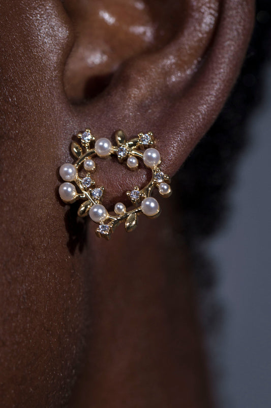 Pearl Wreath Earrings
