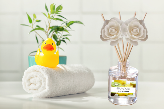 Fruity & Juicy Reed Diffuser Collection โ Lively Fruit-Inspired Scents with Apple, Cherry, Kiwi & Melon