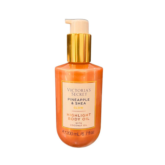 Victoria's Secret PINEAPPLE & SHEA GLOW Highlight Body Oil 6.7 fl oz – Limited Edition