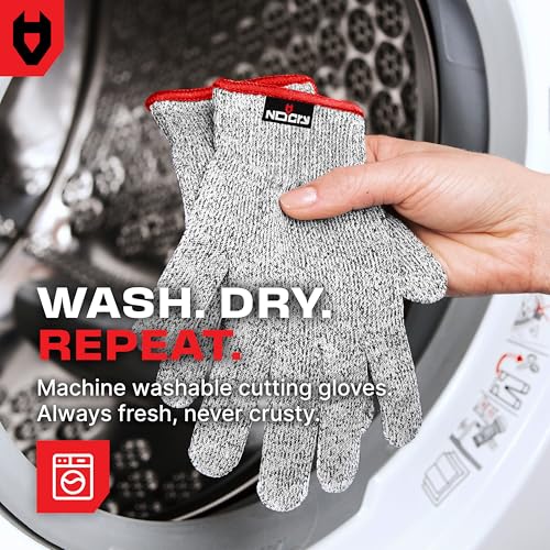 Premium Cut Resistant Gloves Food Grade — 100% Food Safe — Level 5 Meat Cutting Glove for Chefs & Butchers — Perfect Mandoline Glove or Oyster Shucking Gloves with Superior Comfort & Dexterity