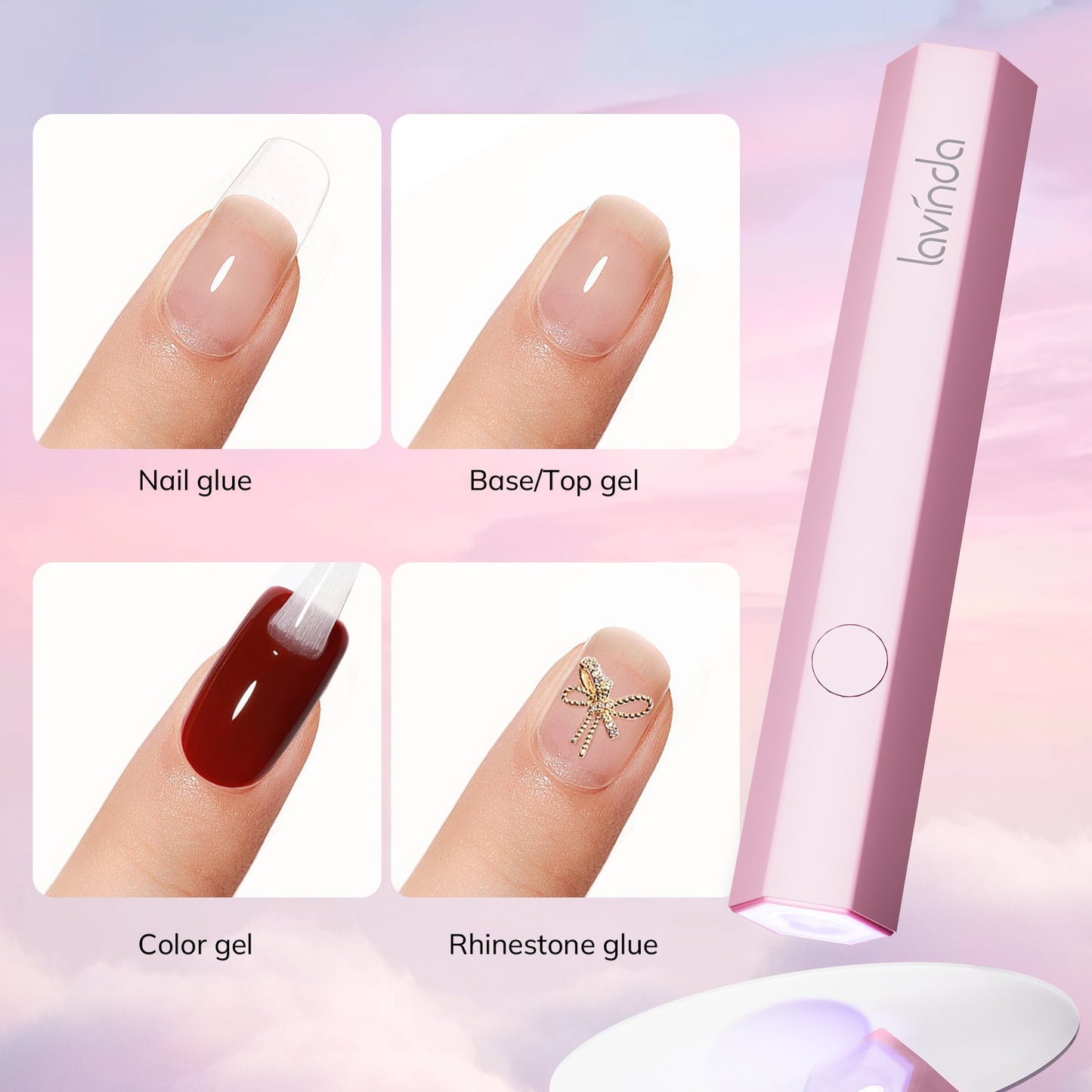 Handheld Mini Nail Light - White