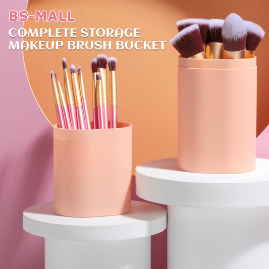 BS-MALL New 14 Pcs Makeup Brushes Premium Synthetic Kabuki Makeup Brush Set Cosmetics