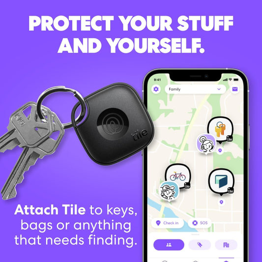by Life 360 Essentials - Bluetooth Trackers & Item Locators for Keys, Wallets, Remotes & More; Easily Find All Your Things. Both iOS and Android Compatible. 4-Pack (Mates/Slim/Sticker)