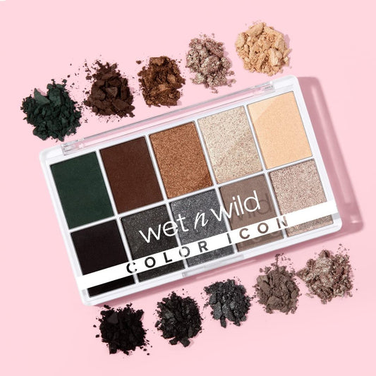 wet n wild Color Icon Eyeshadow Makeup 5 Pan Palette, Matte, Shimmer, Metallic, Long Wearing, Rich Buttery Pigment, Cruelty Free