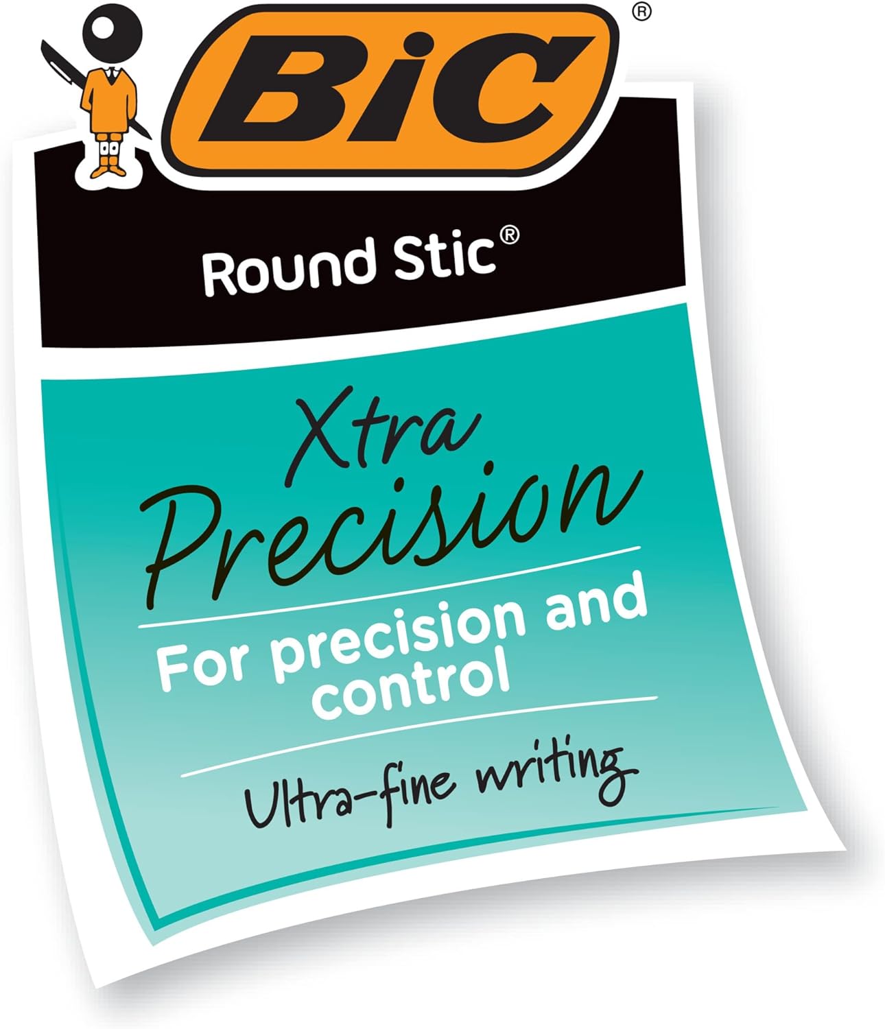 BIC Round Stic Xtra Life Black Ballpoint Pens, Medium Point (1.0mm), 10-Count Pack of Bulk Pens, Flexible Round Barrel for Writing Comfort, No. 1 Selling Ballpoint Pens