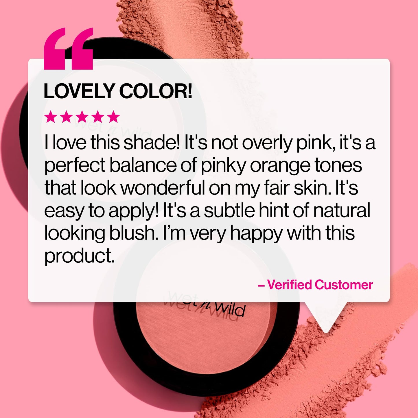 wet n wild Color Icon Blush, Effortless Matte Natural Sheer Glow & Seamless Blend, Luxuriously Infused Smooth Jojoba Oil, Cruelty-Free & Vegan