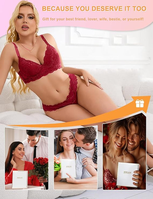 Sexy Lace G-String Thongs Panties Low Rise Underwear Undies for Women Cotton Crotch Cheeky Tangas Panties 4-18