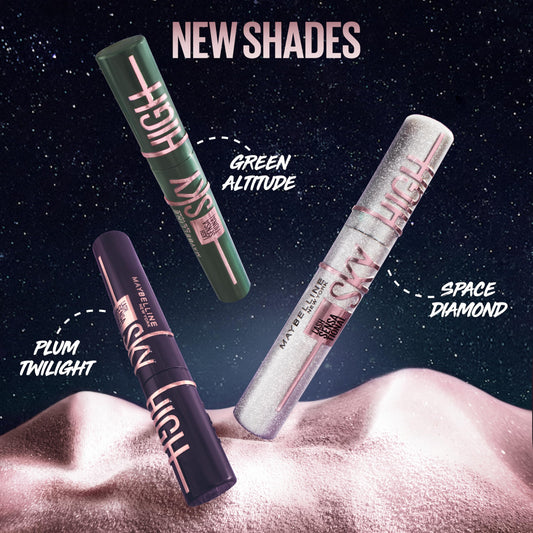 MAYBELLINE Sky High Glitter Mascara, Diamond Effect Eye Makeup for Lashes and Brows