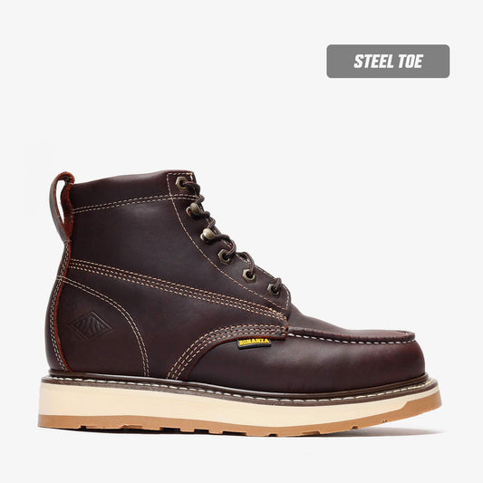 FRONTIER DUAL 6" MOC TOE STEEL TOE Boots