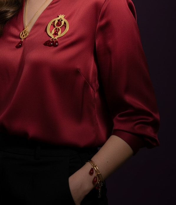 Pomegranate Adjustable Bangle