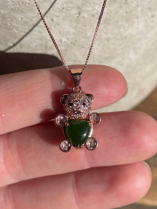 Jade Bear Pendant