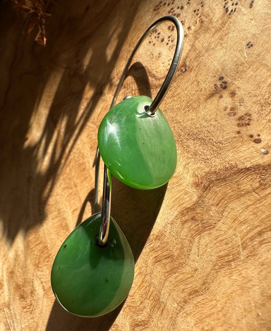 Canadian Jade Earrings, 1945