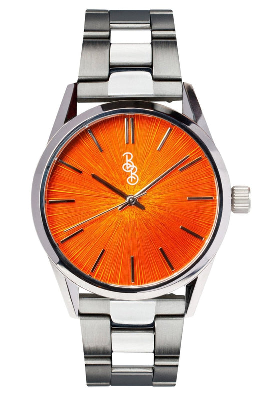 wristwatch Orange Sunburst Watch