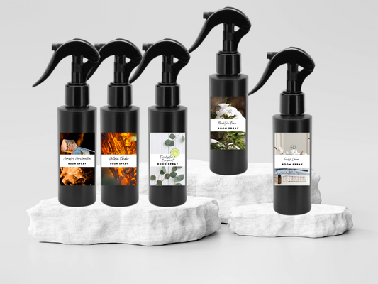 Masculine Room Spray Collection โ Handcrafted Room & Linen Sprays with Bold, Sophisticated Scents Like Speakeasy, Obsidian, and Bergamot Eucalyptus