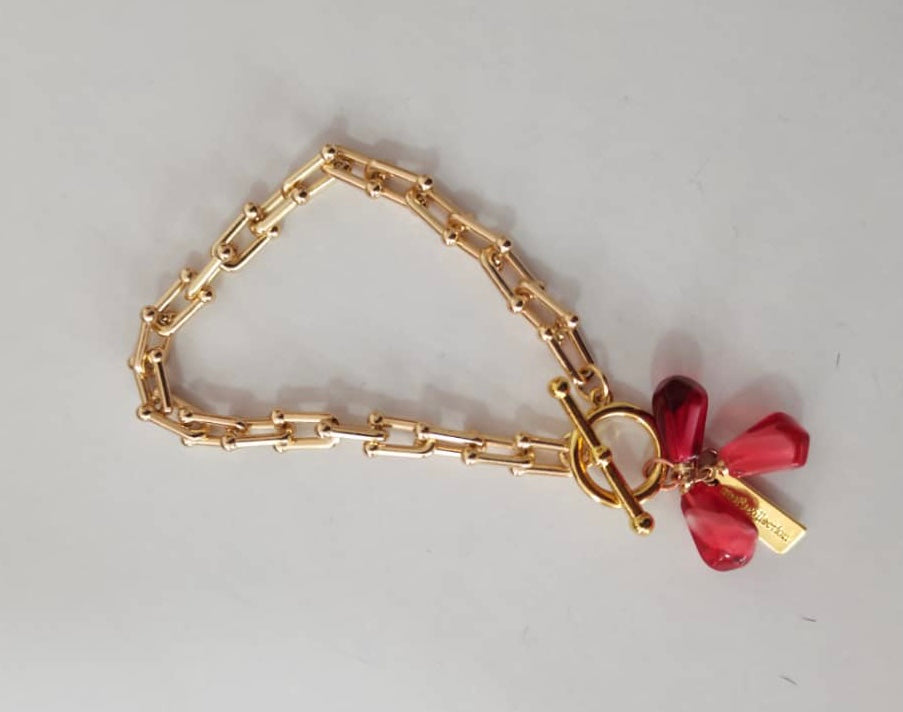 Pomegranate Seeds Bracelet – 18K Gold Plated, Armenian Heritage