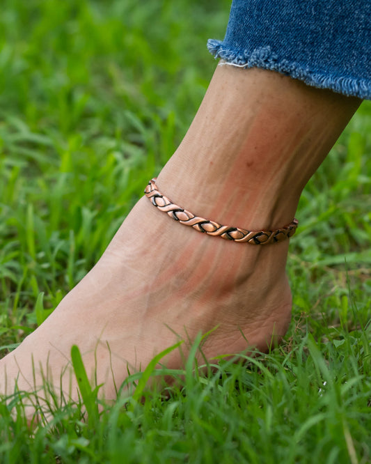 Ultra Strength Copper Magnetic Therapy Anklet for Women