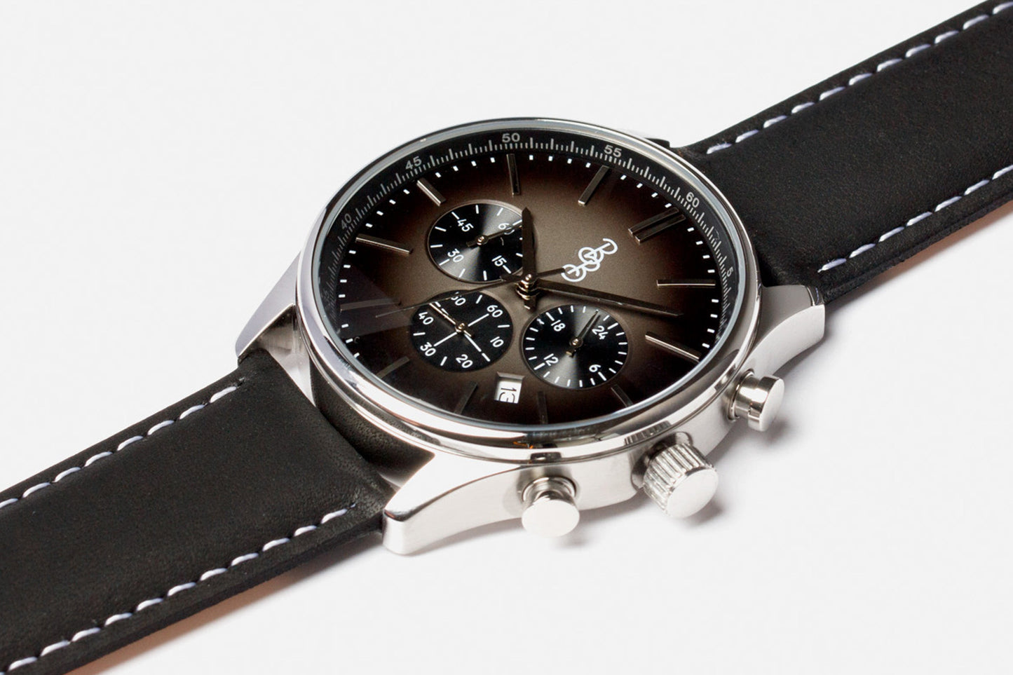 wristwatch Gray Retro Chronograph