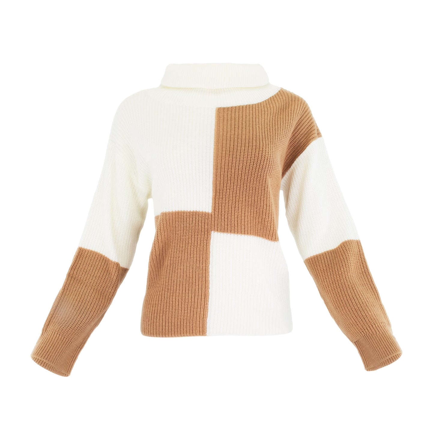 SWEATER COLORBLOCK KNIT SWEATER