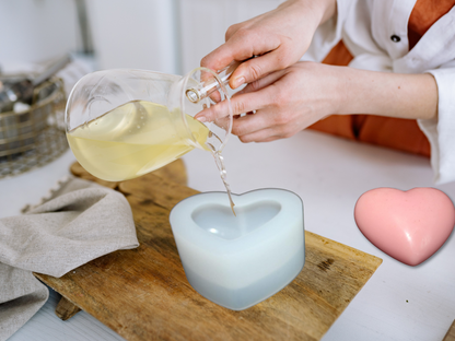 Handcrafted Closet & Drawer heart Sachet - Cozy & Comforting  – Warm, Inviting Scents for Relaxation & Seasonal Gifting - Scented Wax Heart Freshener