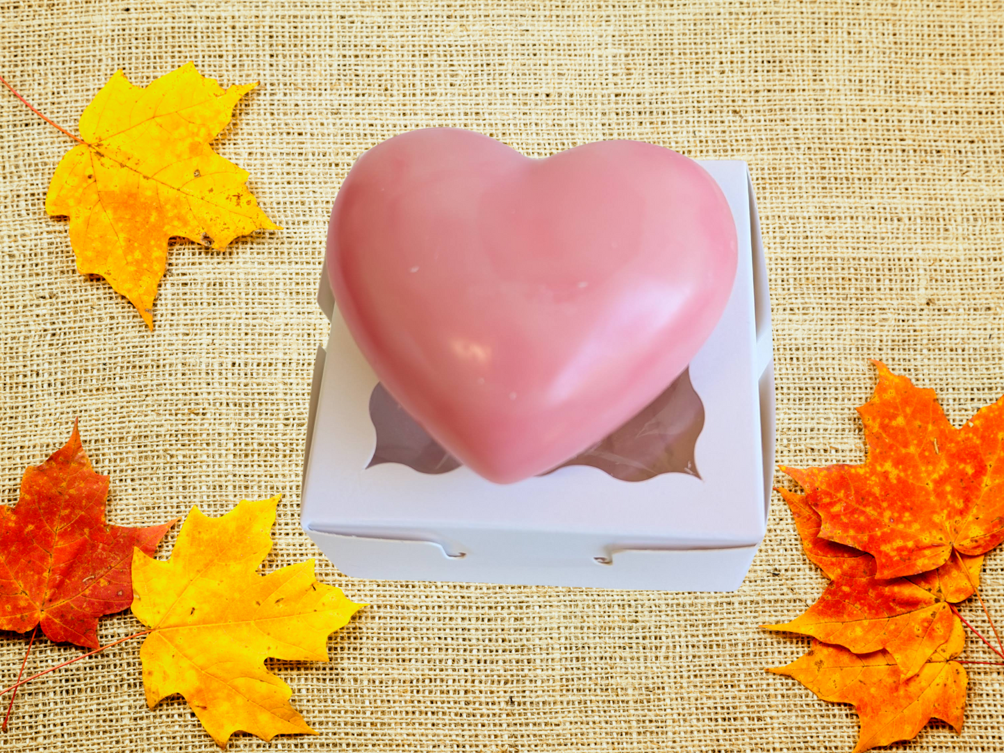 Handcrafted Closet & Drawer heart Sachet - Cozy & Comforting  – Warm, Inviting Scents for Relaxation & Seasonal Gifting - Scented Wax Heart Freshener