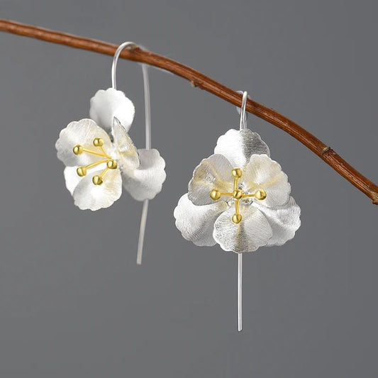 Pansies Earrings