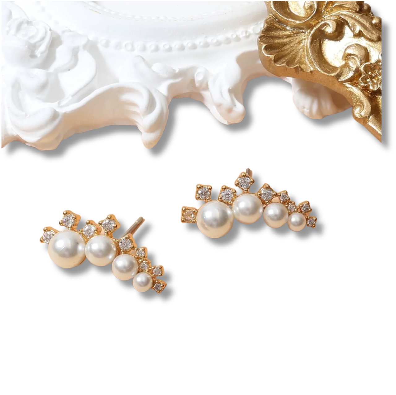 Ray of Sunshine Pearl Earrings