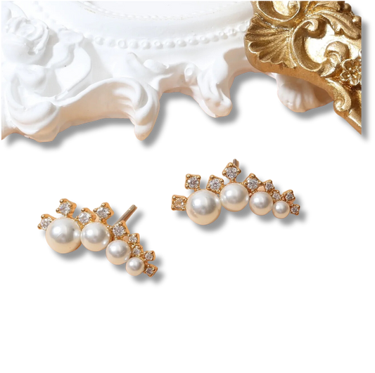 Ray of Sunshine Pearl Earrings