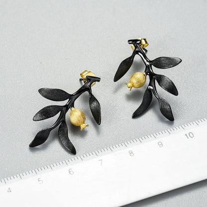 Pomegranate Branch Earrings