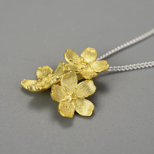 Forget Me Not Necklace – Silver Chain