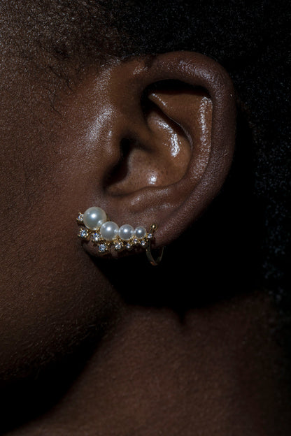 Ray of Sunshine Pearl Earrings