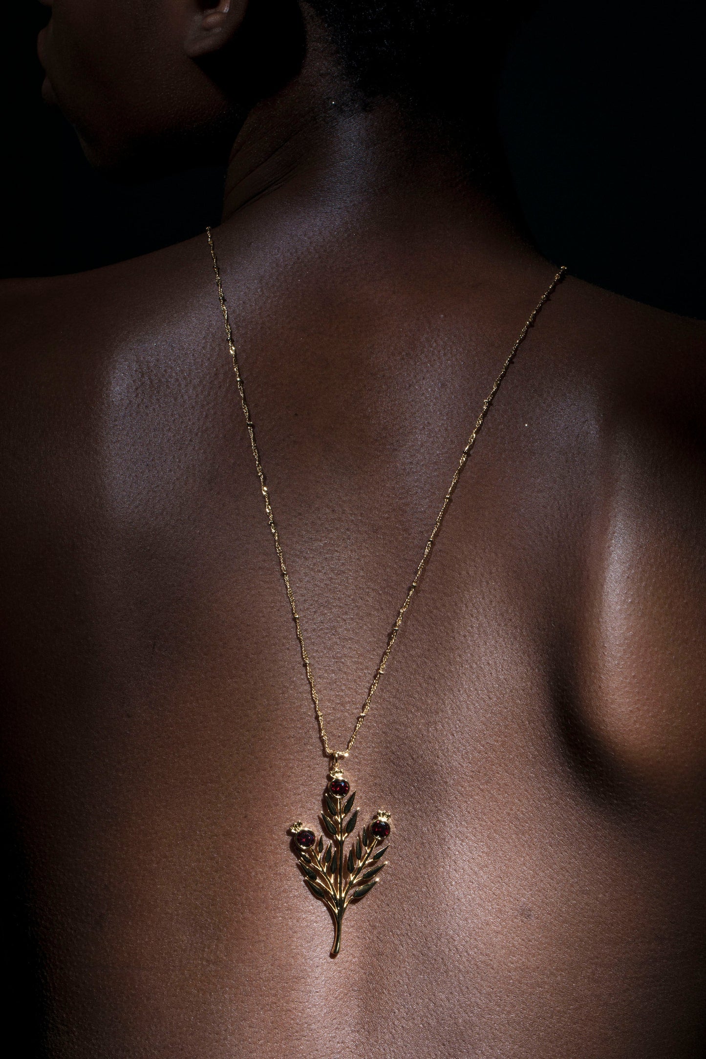 Pomegranate Branch Necklace