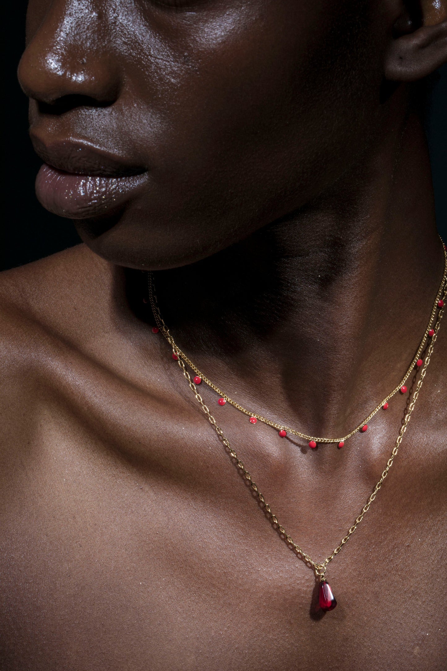 Seed of Life Necklace Set – Pomegranate Seed