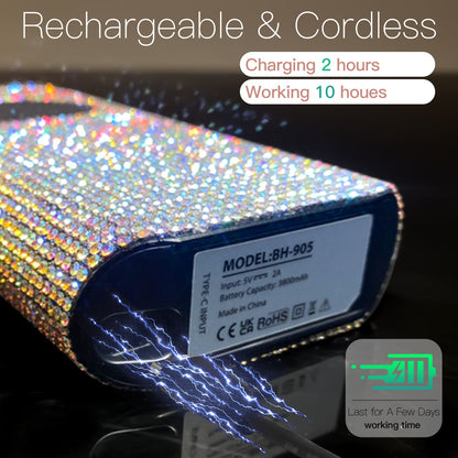 Wand Bling Nail Drill - Crystal Diamond - 35,000 RPM Rechargeable