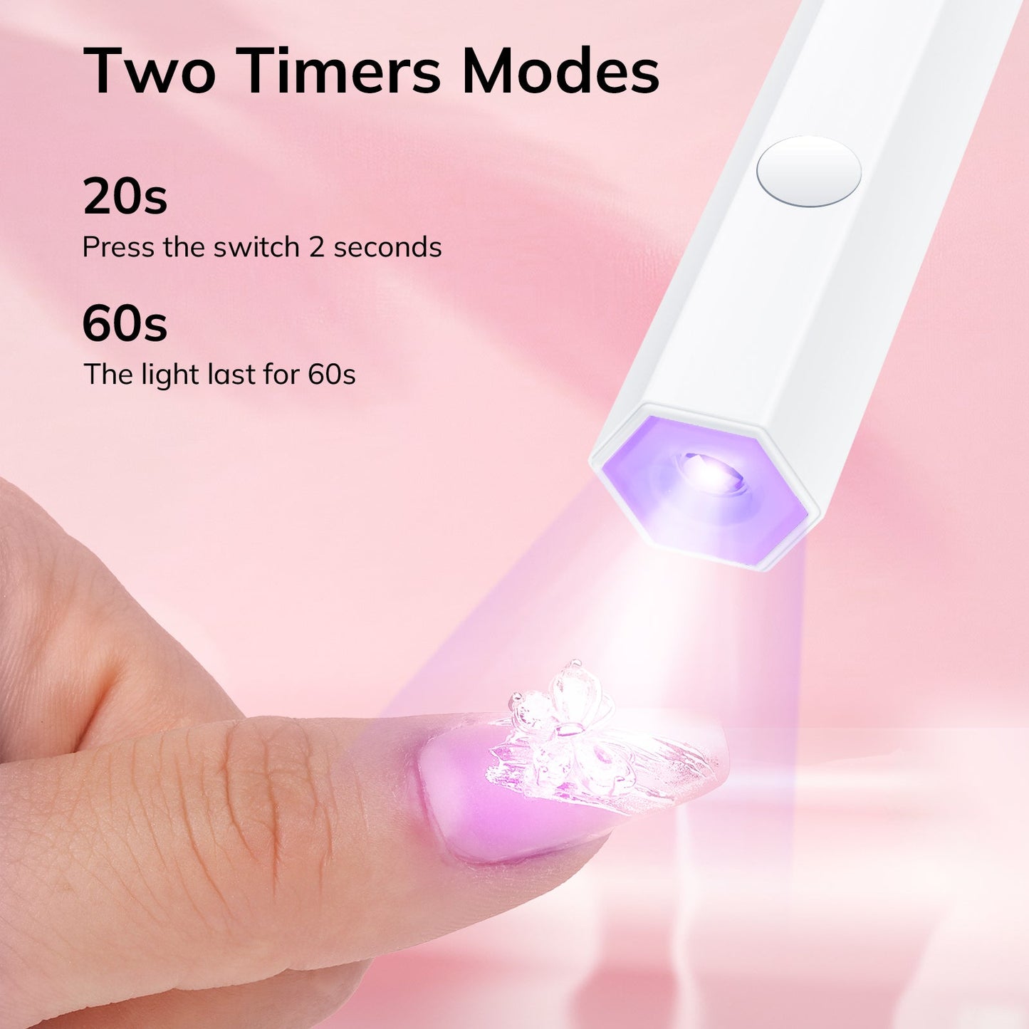 Handheld Mini Nail Light - White