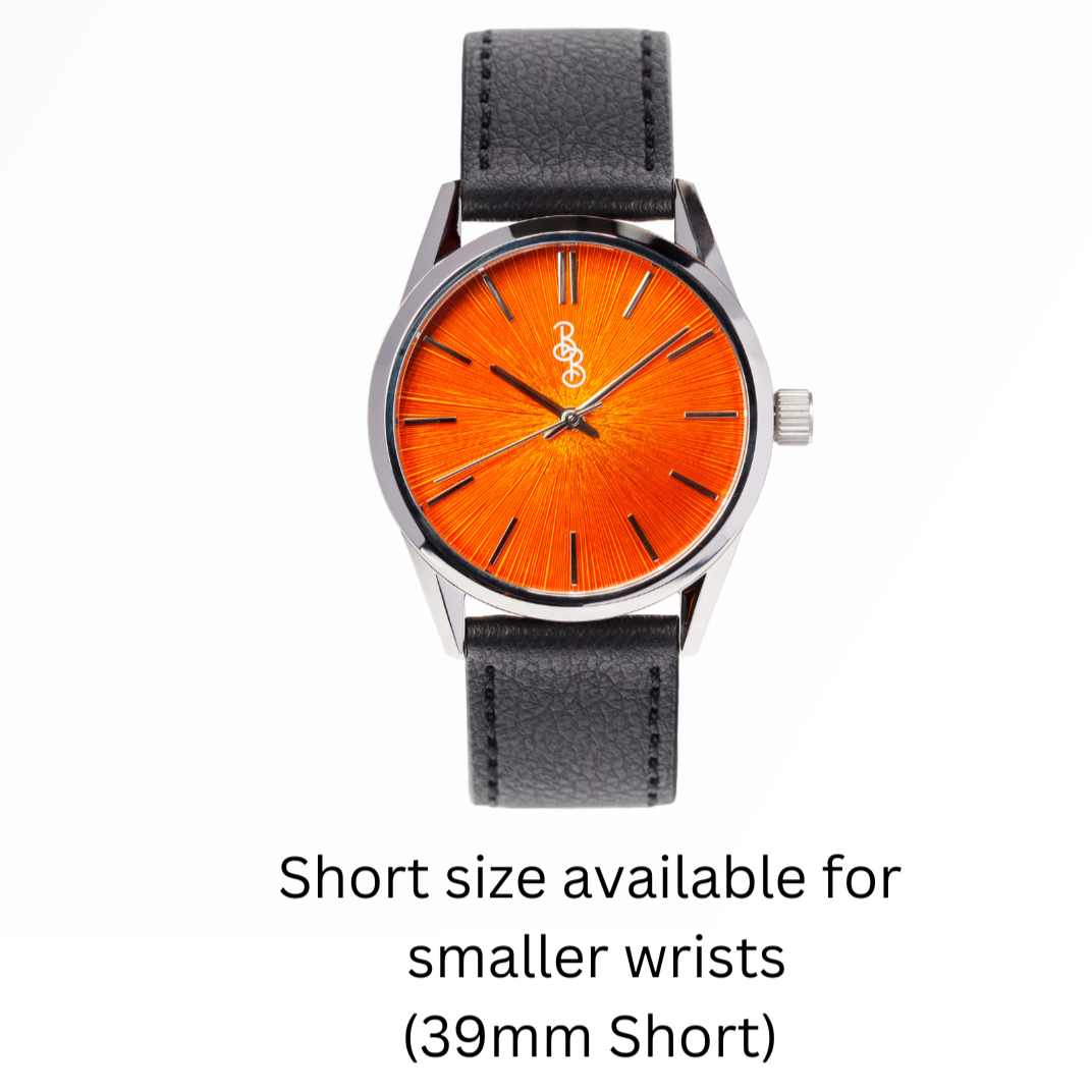 wristwatch Orange Sunburst Watch
