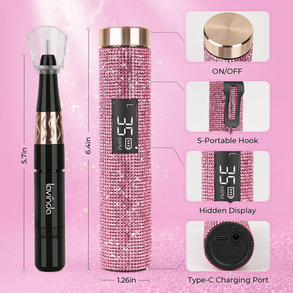 Wand Lite Nail Drill - Pink Diamond - 35,000 RPM Rechargeable