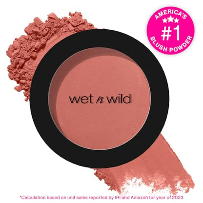 wet n wild Color Icon Blush, Effortless Matte Natural Sheer Glow & Seamless Blend, Luxuriously Infused Smooth Jojoba Oil, Cruelty-Free & Vegan
