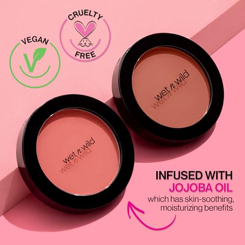 wet n wild Color Icon Blush, Effortless Matte Natural Sheer Glow & Seamless Blend, Luxuriously Infused Smooth Jojoba Oil, Cruelty-Free & Vegan