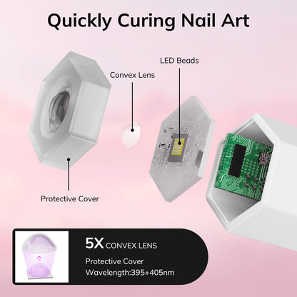 Handheld Mini Nail Light - White