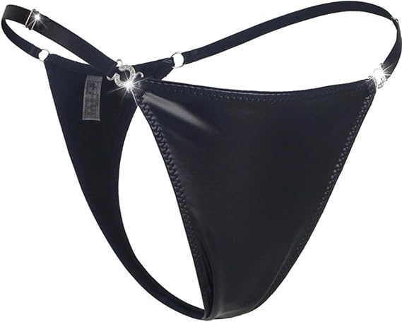 G-String Thongs for Women Sexy Underwear Adjustable String Thong T-Back Bikini Panties Cotton Crotch Underpants