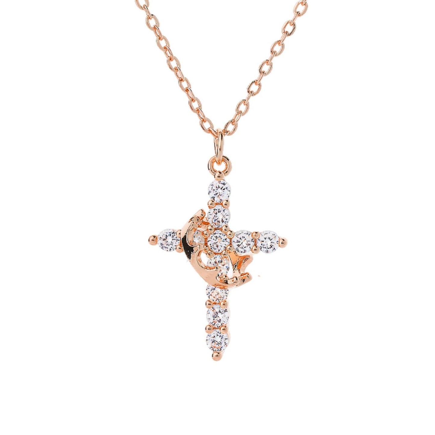 Crown Cross Necklace for Women Ideal Faith-Inspired Jewelry Gift for Every Occasion