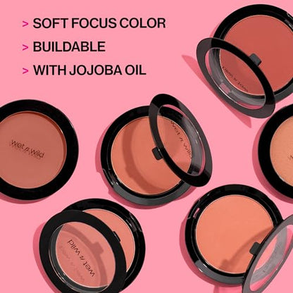 wet n wild Color Icon Blush, Effortless Matte Natural Sheer Glow & Seamless Blend, Luxuriously Infused Smooth Jojoba Oil, Cruelty-Free & Vegan