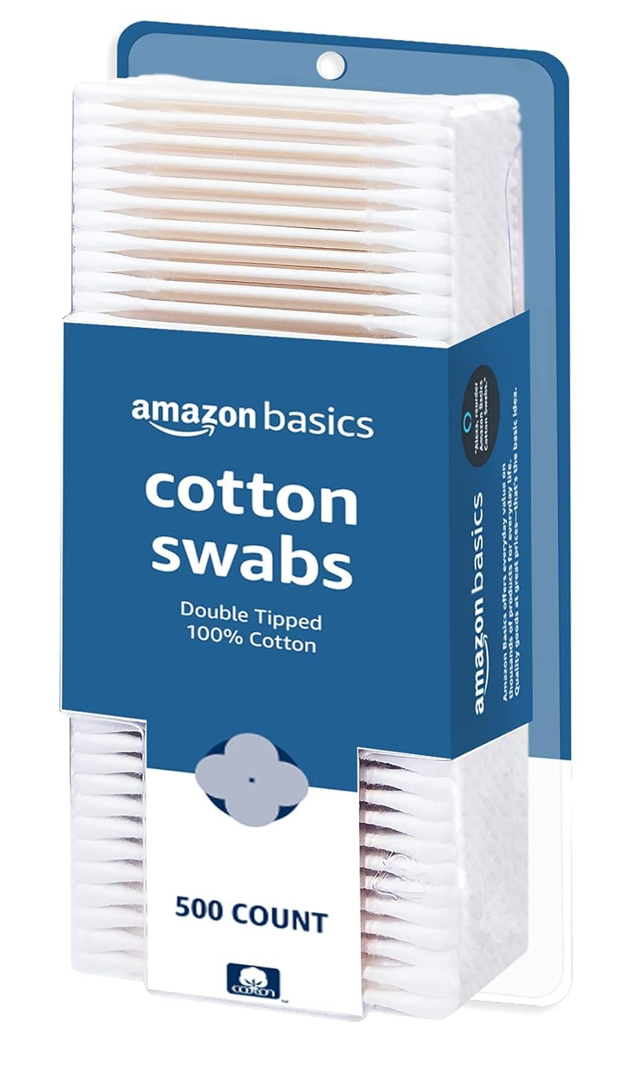 Amazon Basics Cotton Swabs for Personal Hygiene and Baby Care