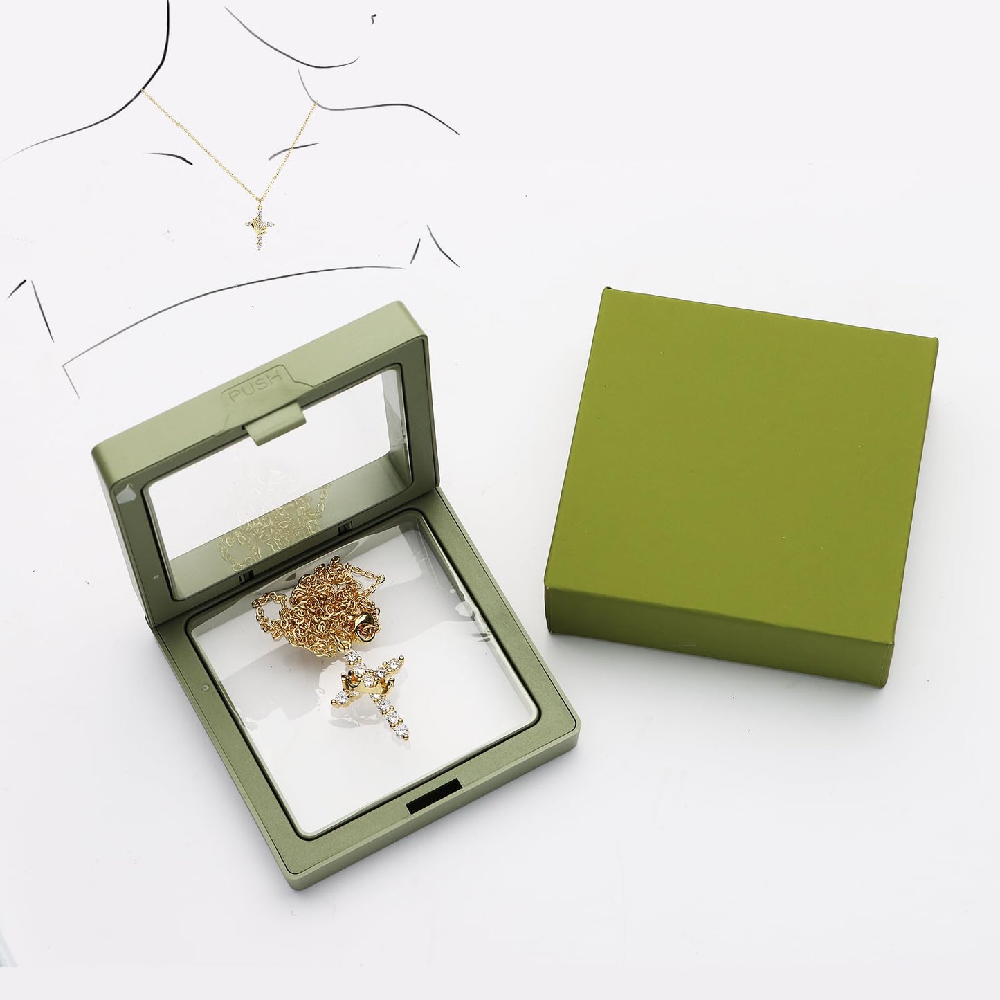 Crown Cross Necklace for Women Ideal Faith-Inspired Jewelry Gift for Every Occasion