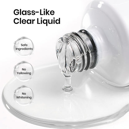 Beetles 2 Pcs 15ml No Wipe Gel Top Coat and Base Coat Set - Shine Finish and Long Lasting, Soak Off LED Nail Lamp Gel Base Top Coat Finish Nail Art Design Manicure