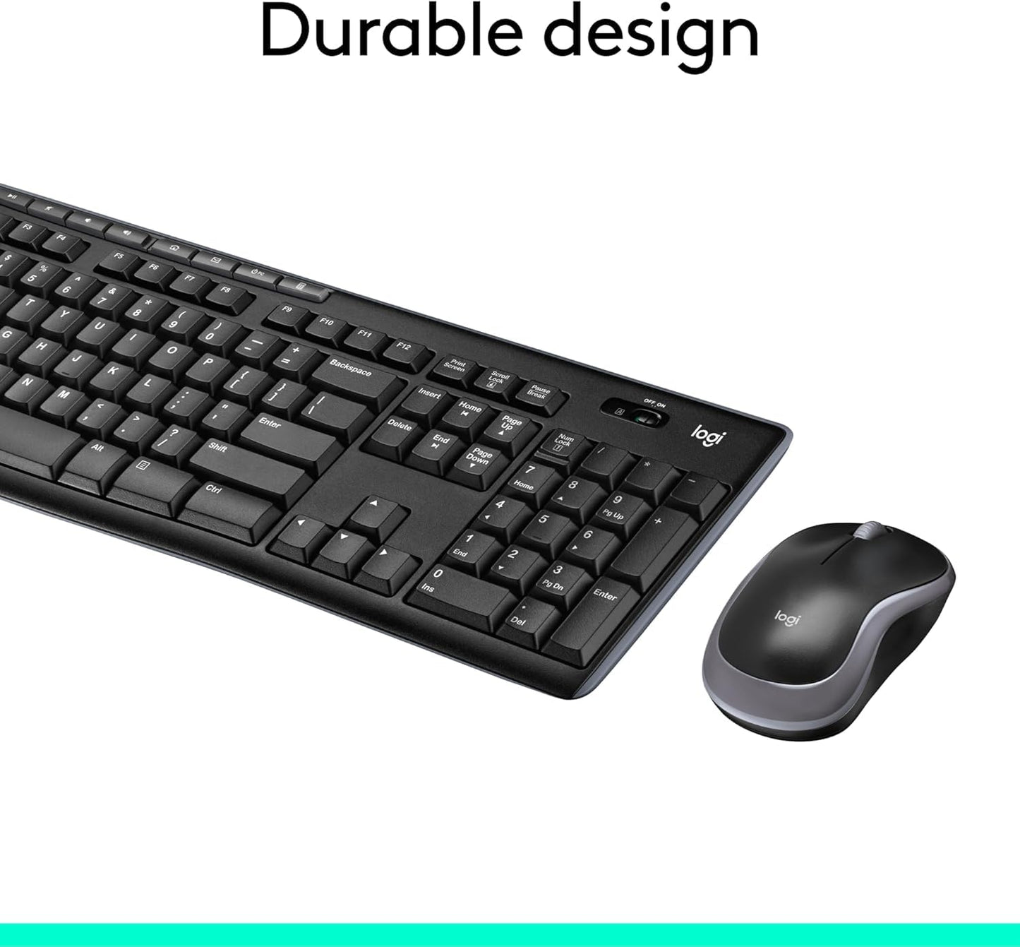 Wireless Keyboard and Mouse MK270 Combo for Windows, 2.4 GHz, 8 Multimedia Keys