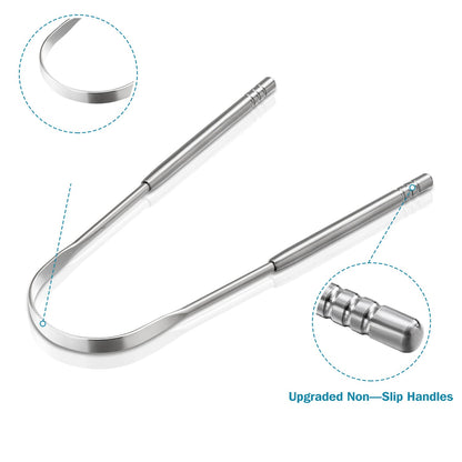 3 PCS Metal Tongue Scraper, Tongue Scrapers, beauty Stainless Steel