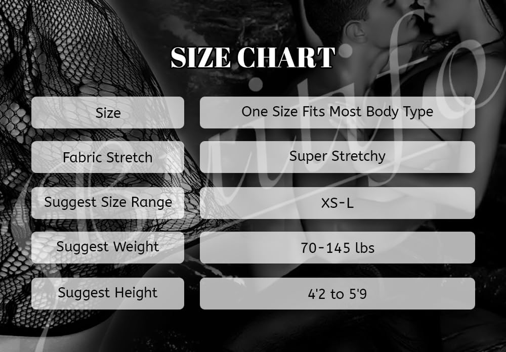 Buitifo Womens Lingerie Set Fishnet BabyDoll Bodysuit Sexy Nightwear