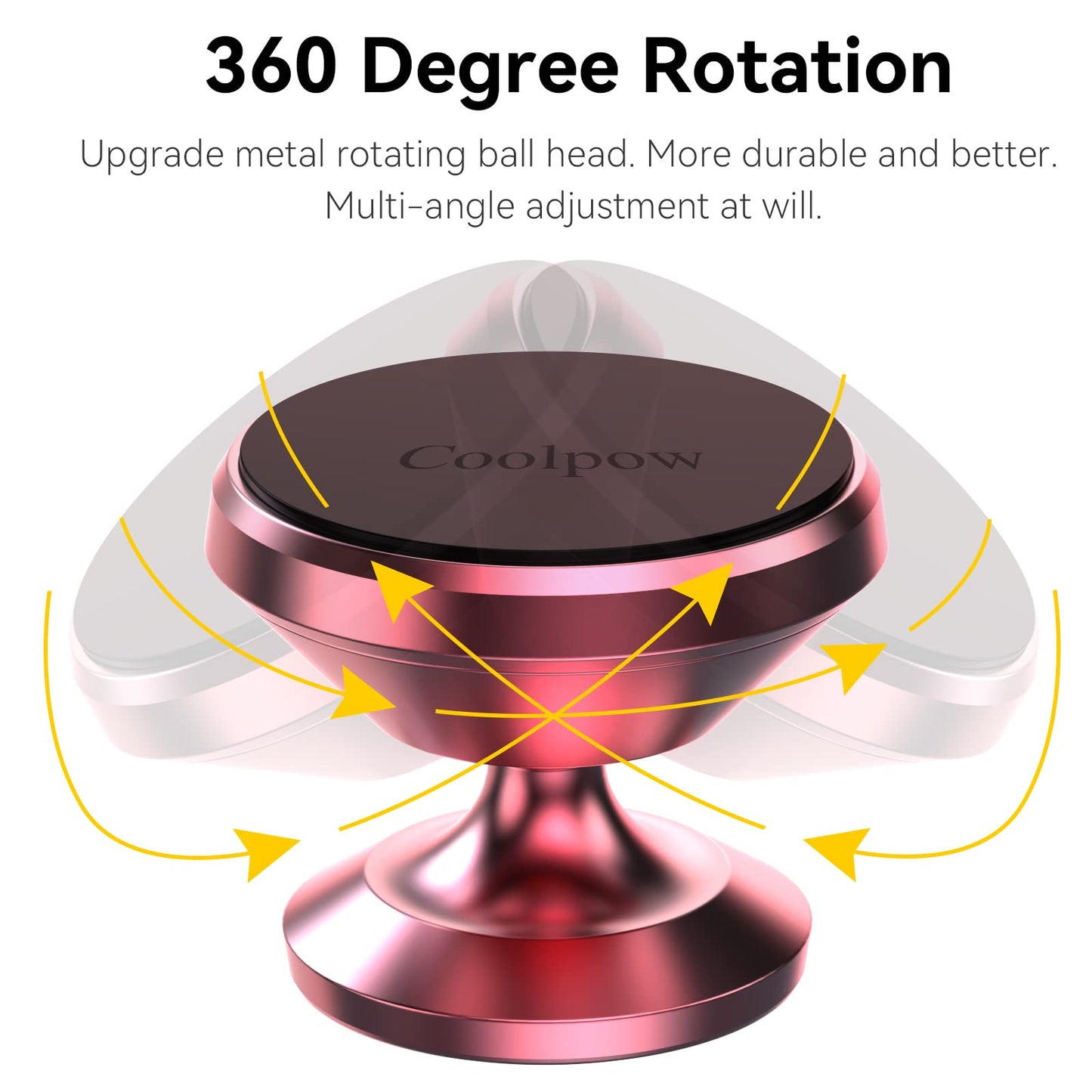 2 Packs Magnetic Phone Holder for car Strong Magnet  Mount for Car 4 Metal Plate